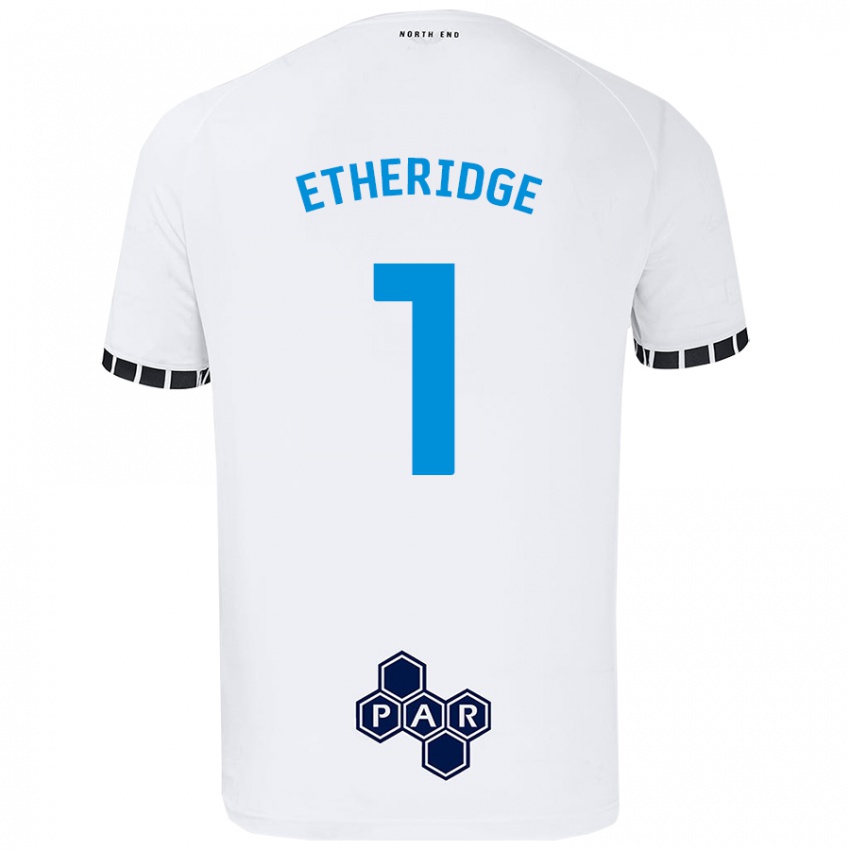 Kinder Ellie Etheridge #1 Weiß Heimtrikot Trikot 2024/25 T-Shirt