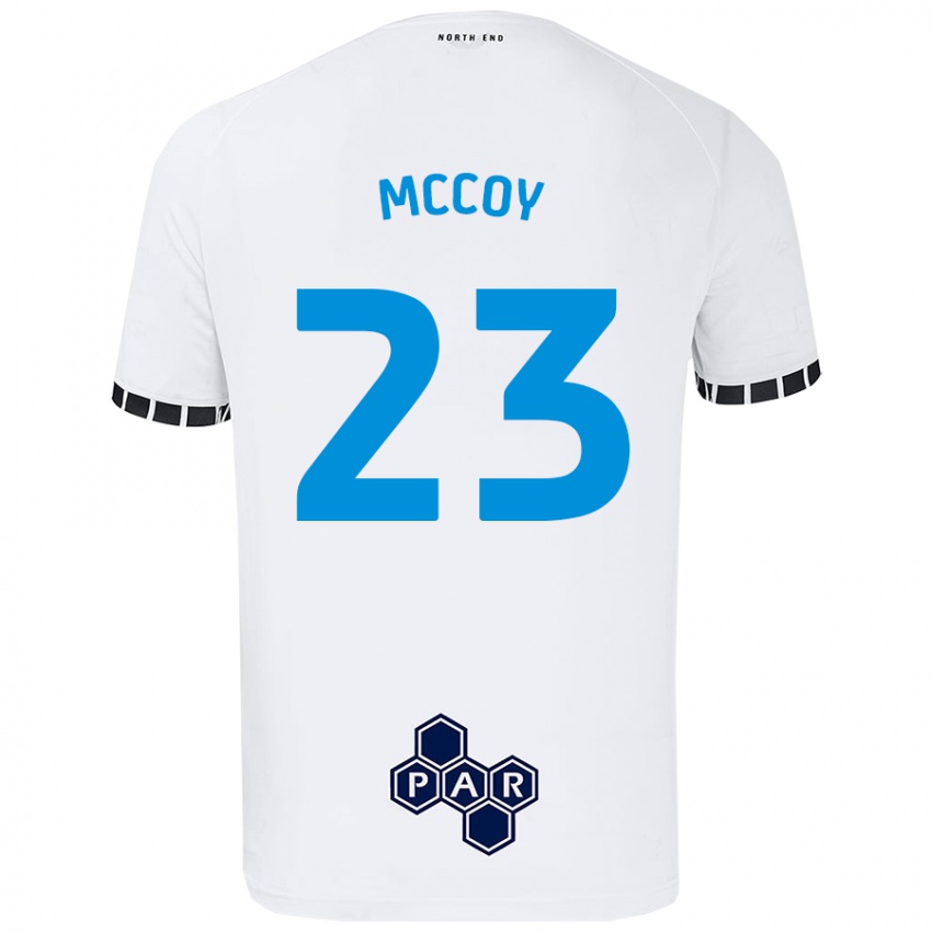 Kinder Faye Mccoy #23 Weiß Heimtrikot Trikot 2024/25 T-Shirt