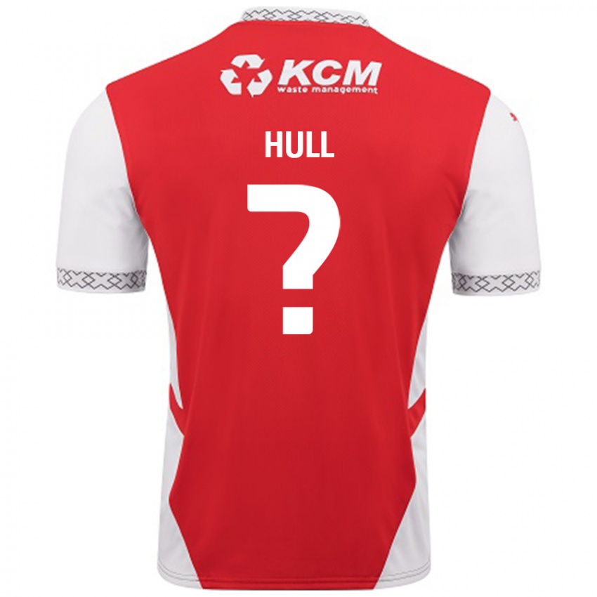 Kinder Jake Hull #0 Rot Weiß Heimtrikot Trikot 2024/25 T-Shirt