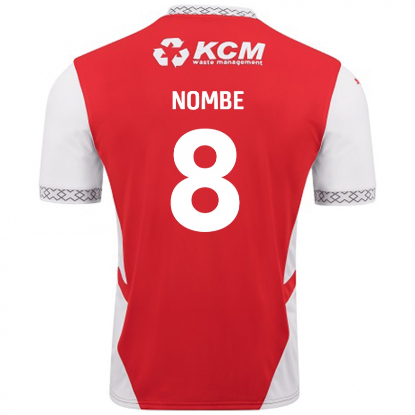 Kinder Sam Nombe #8 Rot Weiß Heimtrikot Trikot 2024/25 T-Shirt