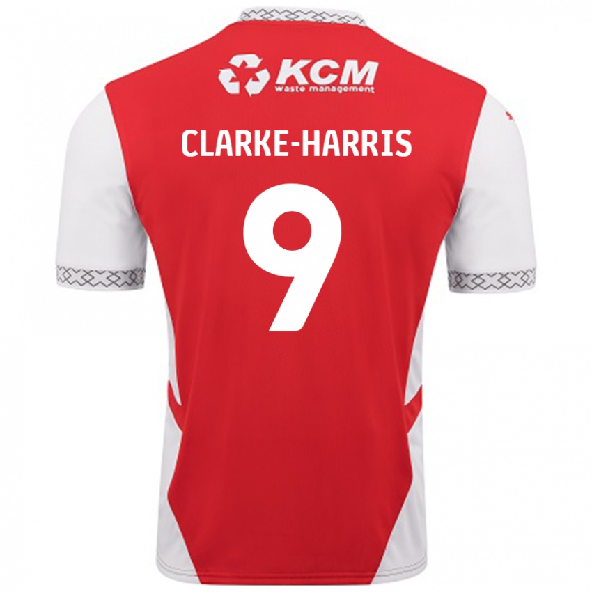 Kinder Jonson Clarke-Harris #9 Rot Weiß Heimtrikot Trikot 2024/25 T-Shirt