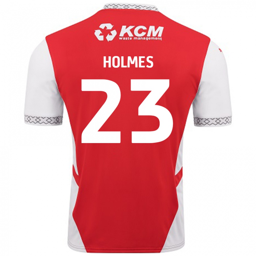 Kinder Jack Holmes #23 Rot Weiß Heimtrikot Trikot 2024/25 T-Shirt