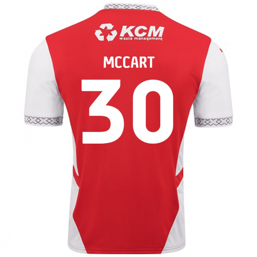 Kinder Jamie Mccart #30 Rot Weiß Heimtrikot Trikot 2024/25 T-Shirt