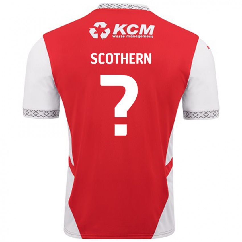 Kinder Ben Scothern #0 Rot Weiß Heimtrikot Trikot 2024/25 T-Shirt