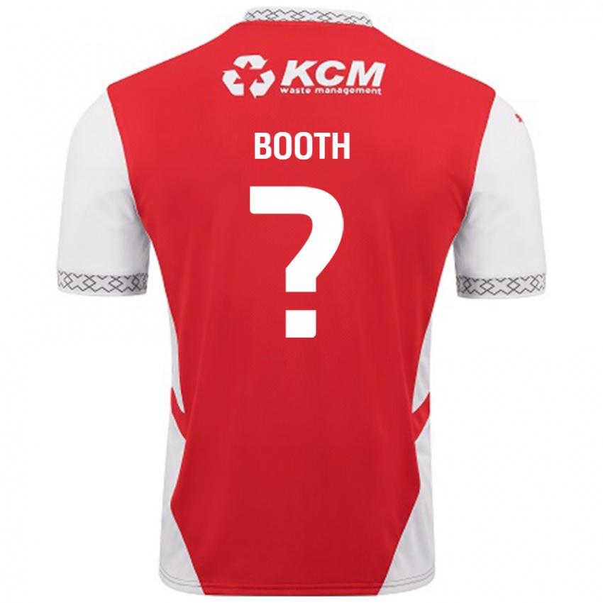 Kinder Mason Booth #0 Rot Weiß Heimtrikot Trikot 2024/25 T-Shirt