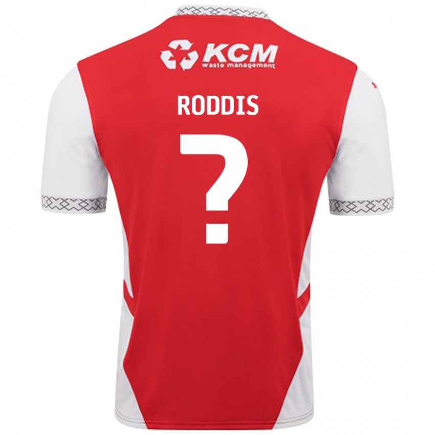 Kinder Harry Roddis #0 Rot Weiß Heimtrikot Trikot 2024/25 T-Shirt