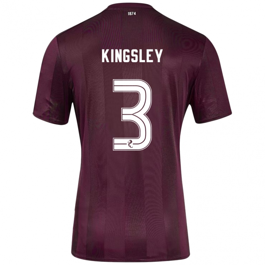 Kinder Stephen Kingsley #3 Burgundrot Heimtrikot Trikot 2024/25 T-Shirt