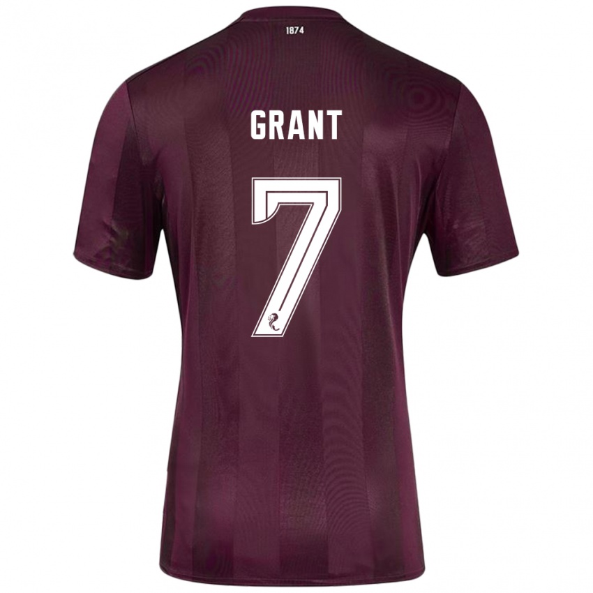 Kinder Jorge Grant #7 Burgundrot Heimtrikot Trikot 2024/25 T-Shirt