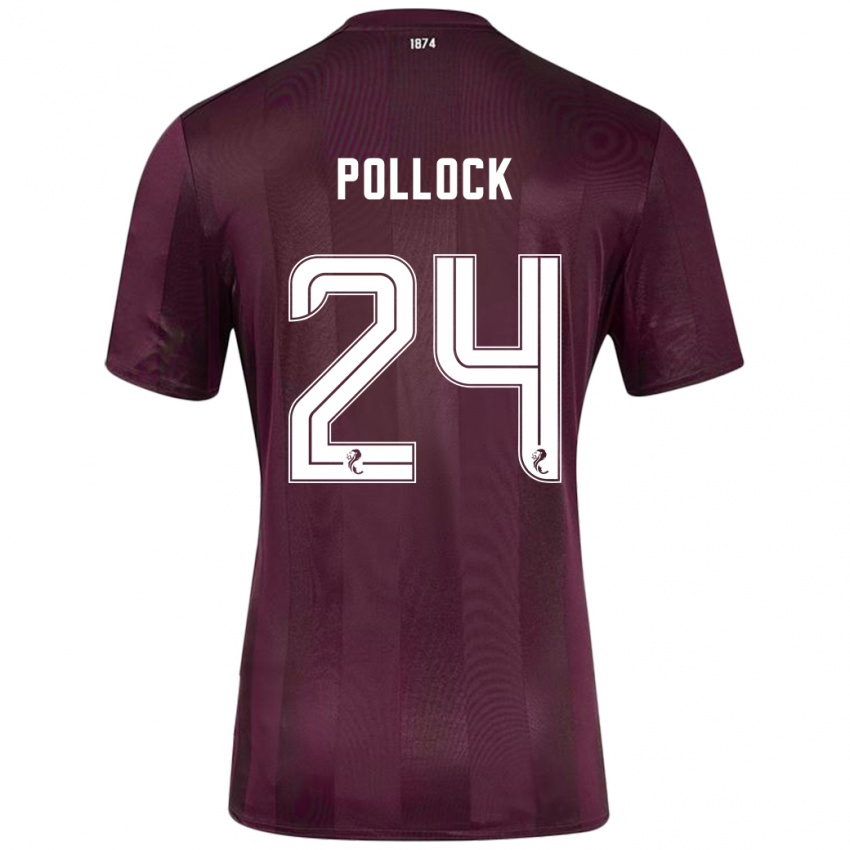 Kinder Finlay Pollock #24 Burgundrot Heimtrikot Trikot 2024/25 T-Shirt