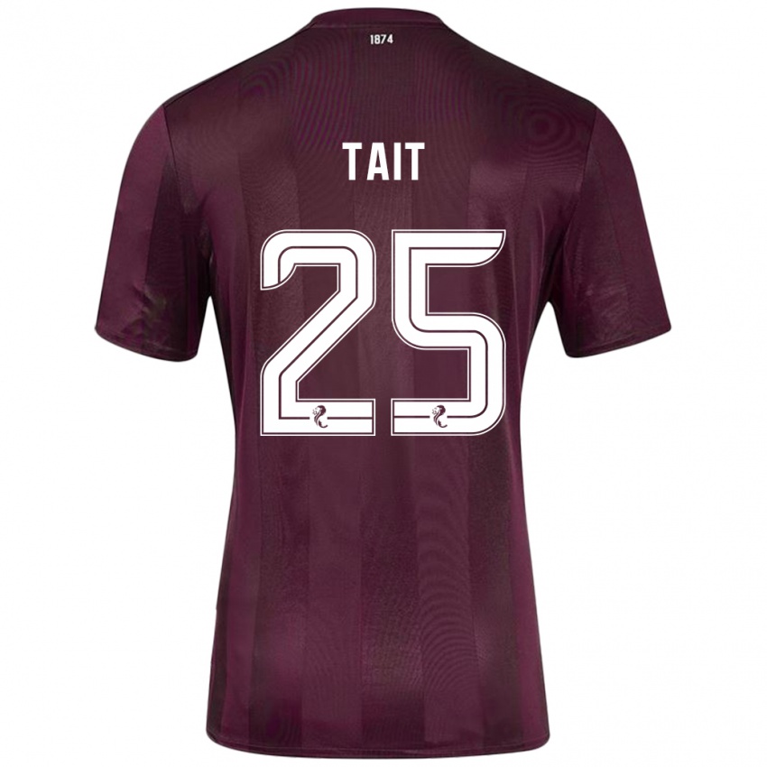 Kinder Macaulay Tait #25 Burgundrot Heimtrikot Trikot 2024/25 T-Shirt