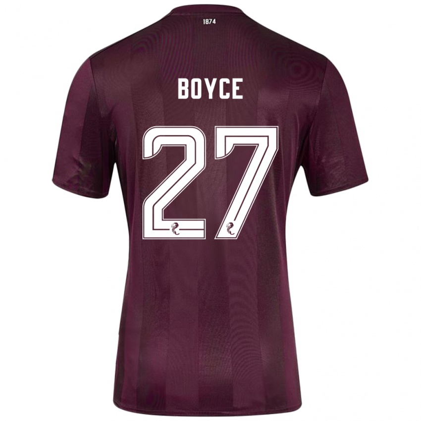 Kinder Liam Boyce #27 Burgundrot Heimtrikot Trikot 2024/25 T-Shirt