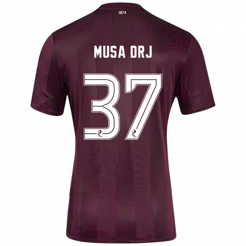 Kinder Musa Drammeh #37 Burgundrot Heimtrikot Trikot 2024/25 T-Shirt