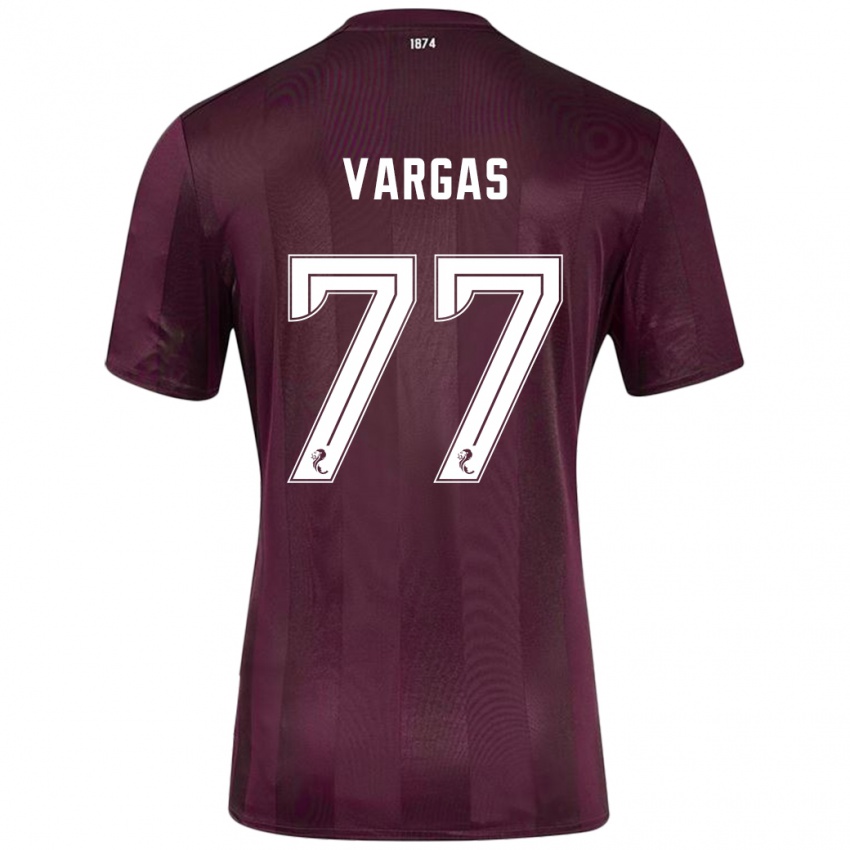 Kinder Kenneth Vargas #77 Burgundrot Heimtrikot Trikot 2024/25 T-Shirt