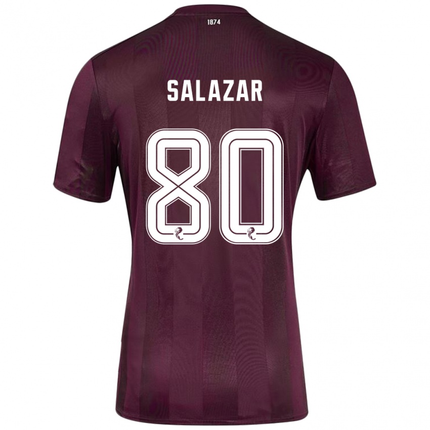 Kinder Andrés Salazar #80 Burgundrot Heimtrikot Trikot 2024/25 T-Shirt