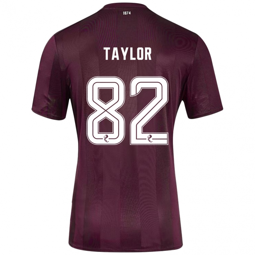 Kinder Gerald Taylor #82 Burgundrot Heimtrikot Trikot 2024/25 T-Shirt