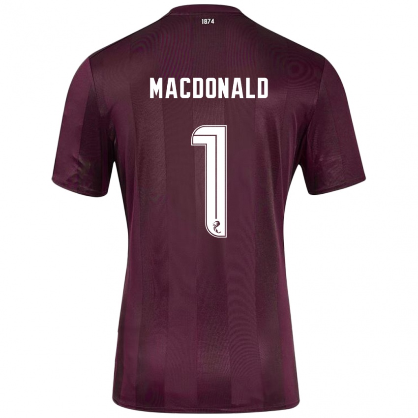 Kinder Jamie Macdonald #1 Burgundrot Heimtrikot Trikot 2024/25 T-Shirt