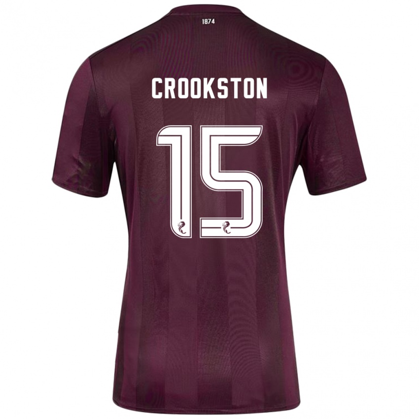 Kinder Gregor Crookston #15 Burgundrot Heimtrikot Trikot 2024/25 T-Shirt