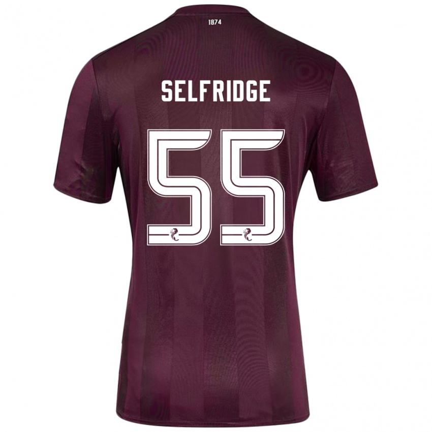 Kinder Louis Selfridge #55 Burgundrot Heimtrikot Trikot 2024/25 T-Shirt