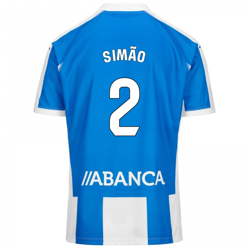 Kinder Iano Simão #2 Blau Weiß Heimtrikot Trikot 2024/25 T-Shirt