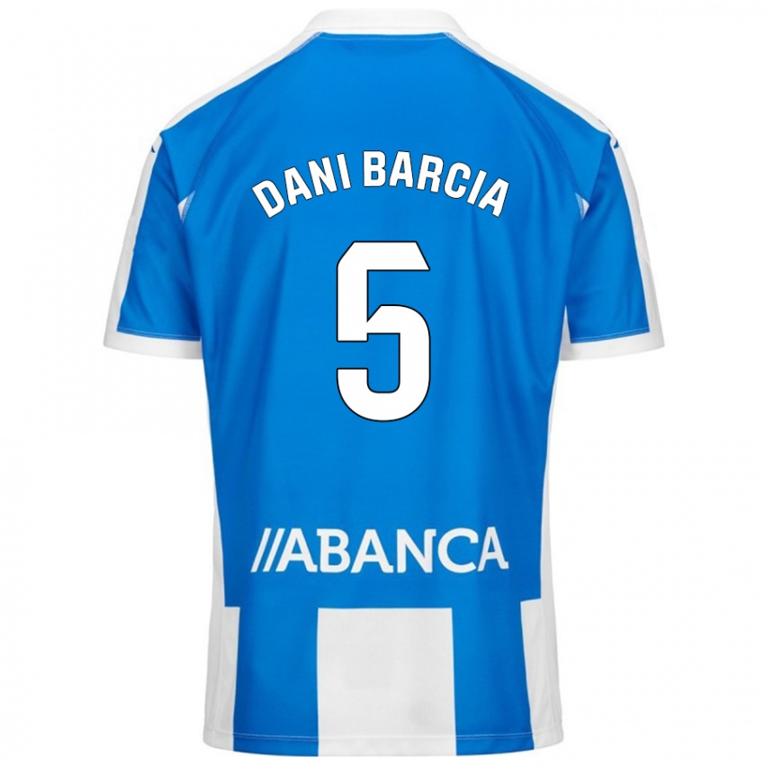 Kinder Dani Barcia #5 Blau Weiß Heimtrikot Trikot 2024/25 T-Shirt