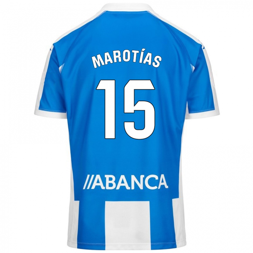 Kinder Oscar Marotías #15 Blau Weiß Heimtrikot Trikot 2024/25 T-Shirt