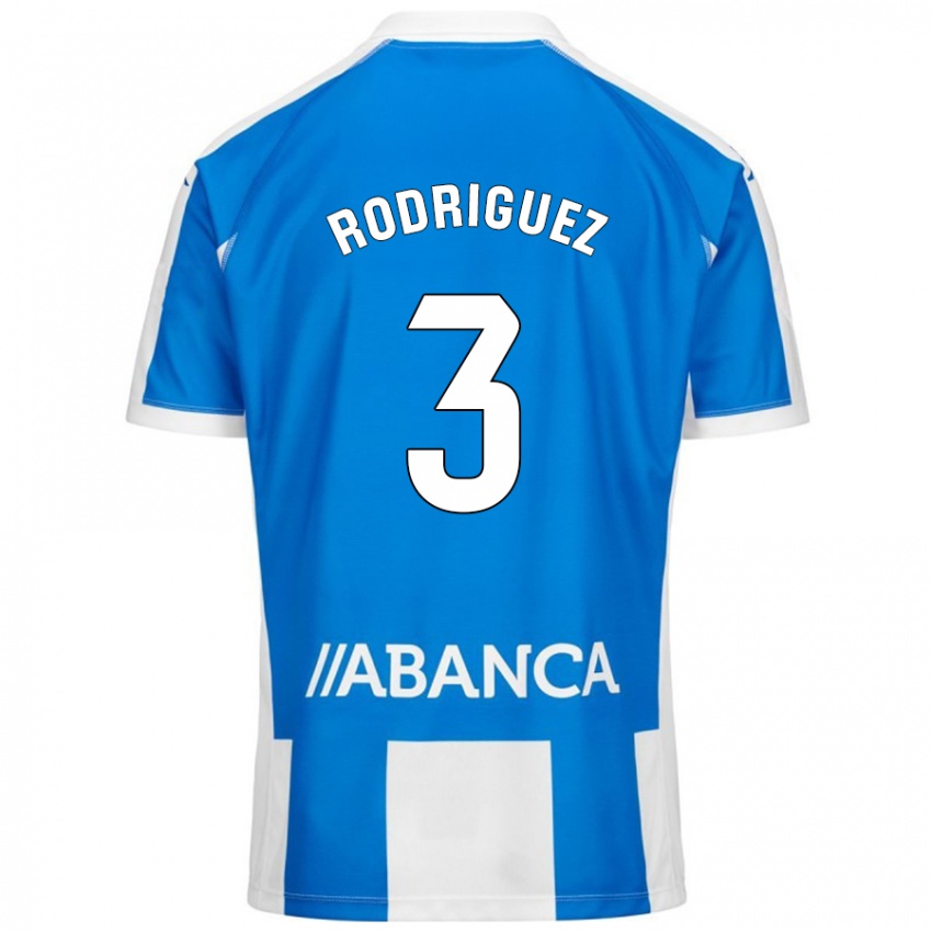 Kinder Clara Rodríguez #3 Blau Weiß Heimtrikot Trikot 2024/25 T-Shirt