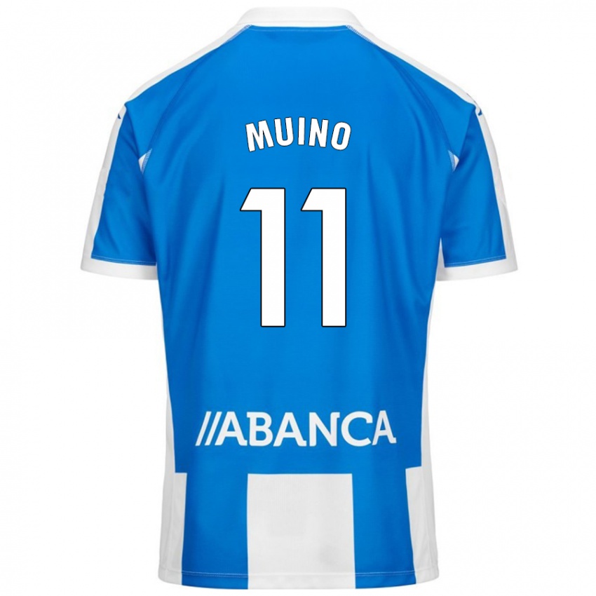 Kinder Rosalía Muiño #11 Blau Weiß Heimtrikot Trikot 2024/25 T-Shirt