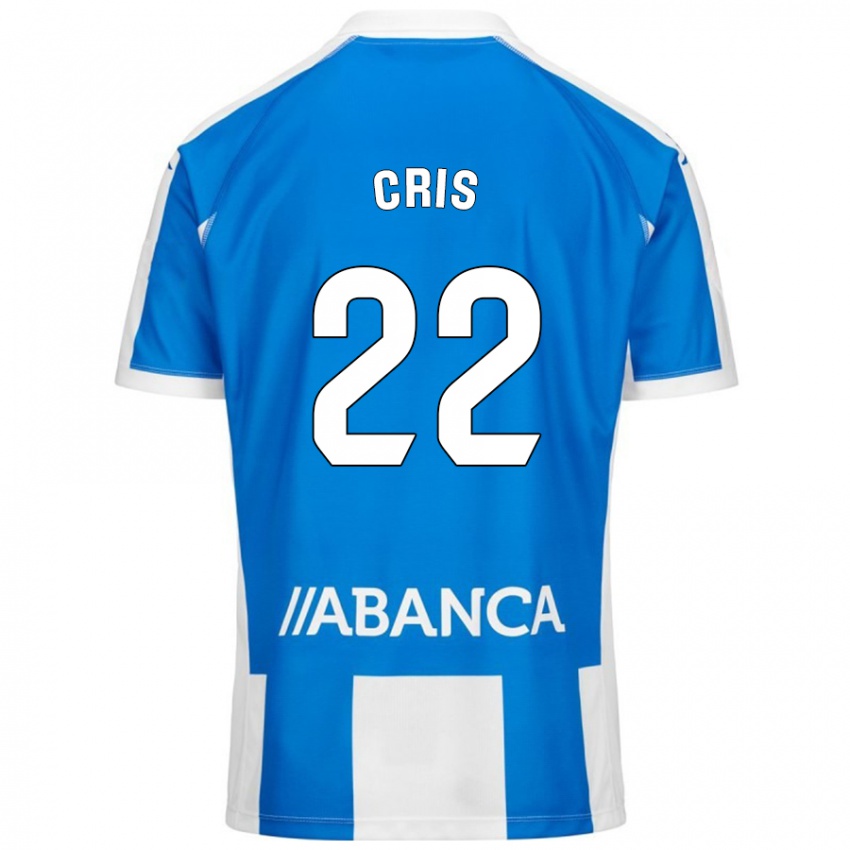 Kinder Cris #22 Blau Weiß Heimtrikot Trikot 2024/25 T-Shirt