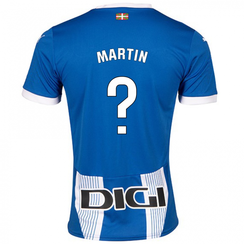 Kinder Carlos Martin #0 Blau Heimtrikot Trikot 2024/25 T-Shirt