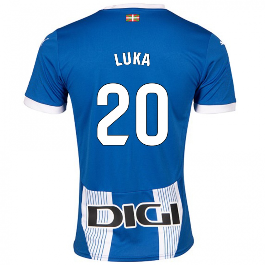 Kinder Luka Romero #20 Blau Heimtrikot Trikot 2024/25 T-Shirt