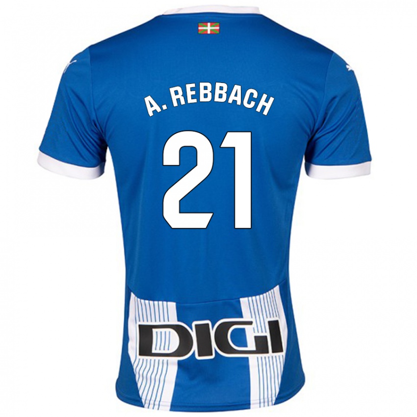 Kinder Abde Rebbach #21 Blau Heimtrikot Trikot 2024/25 T-Shirt