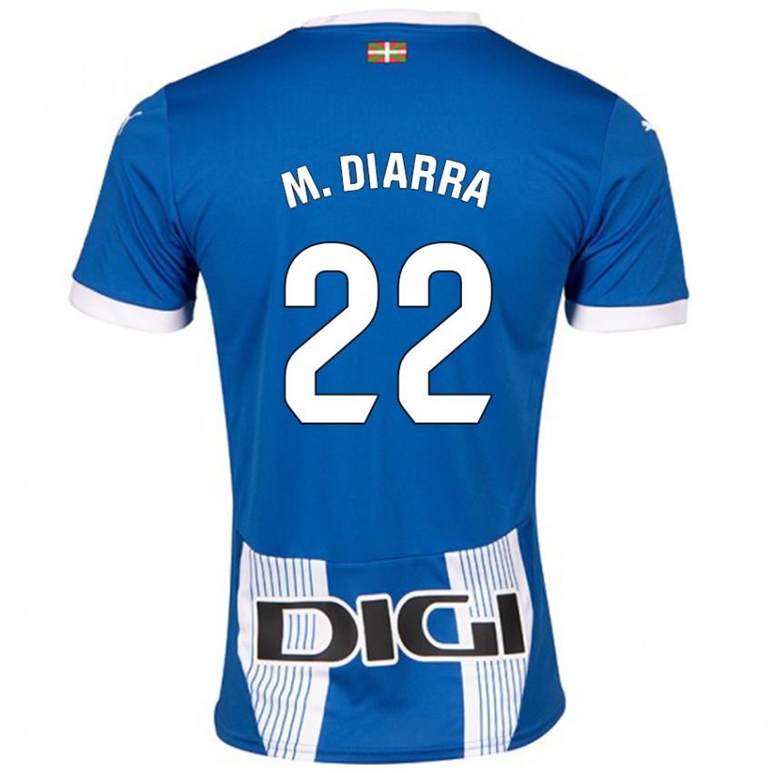 Kinder Moussa Diarra #22 Blau Heimtrikot Trikot 2024/25 T-Shirt