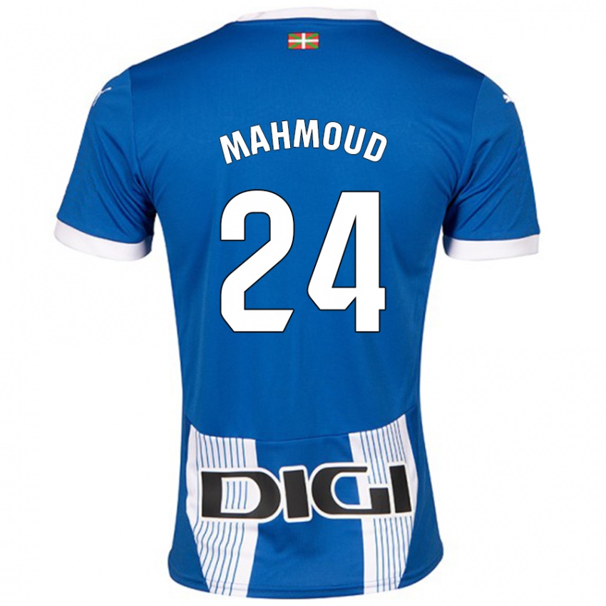 Kinder Abdallahi Mahmoud #24 Blau Heimtrikot Trikot 2024/25 T-Shirt