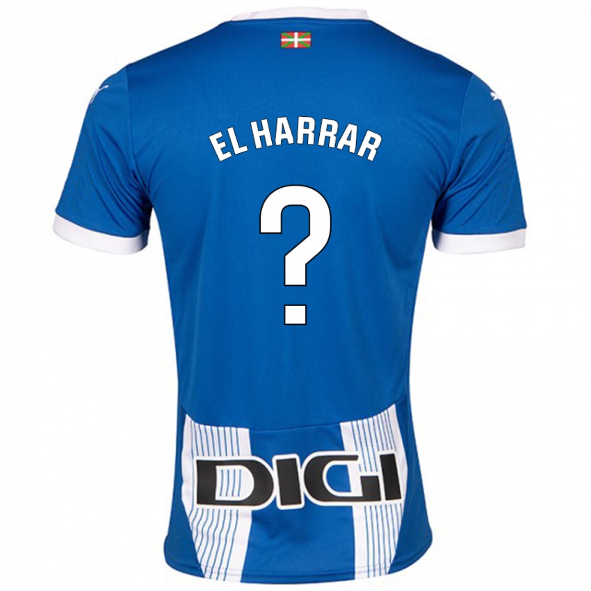 Kinder Mohamed El Harrar #0 Blau Heimtrikot Trikot 2024/25 T-Shirt