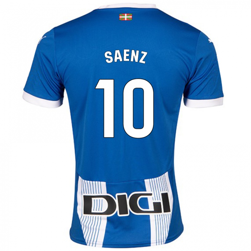 Kinder Iñaki Saenz #10 Blau Heimtrikot Trikot 2024/25 T-Shirt