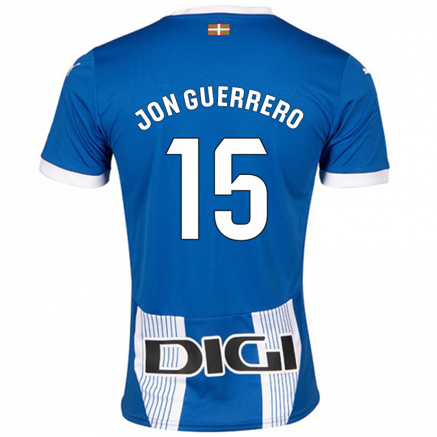 Kinder Julen Jon Guerrero #15 Blau Heimtrikot Trikot 2024/25 T-Shirt