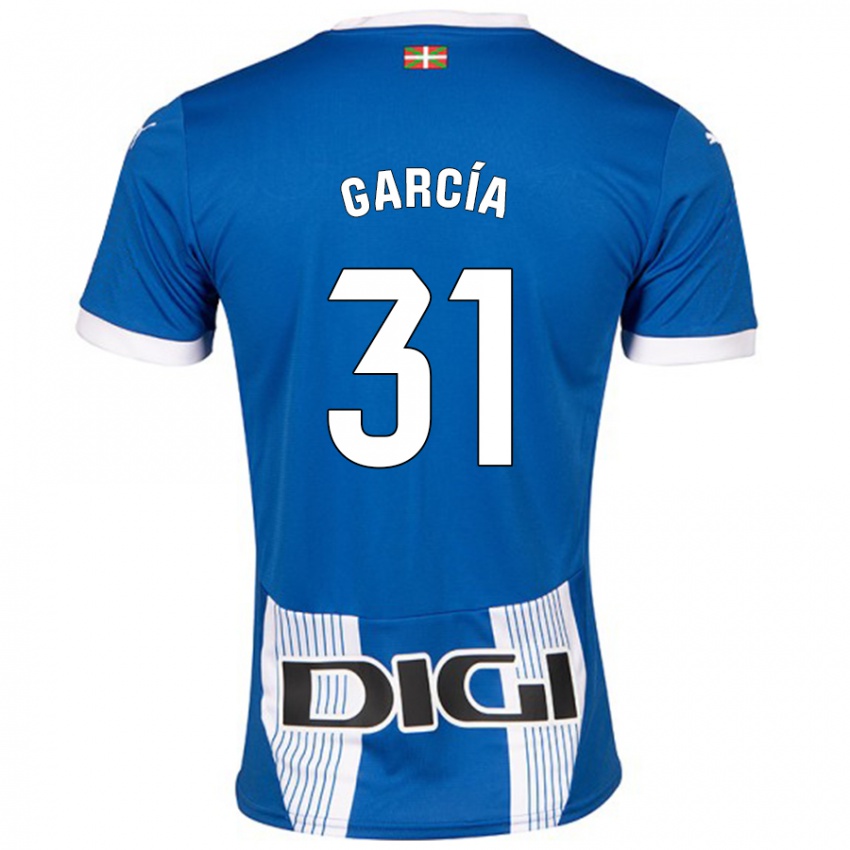 Kinder Gaizka García #31 Blau Heimtrikot Trikot 2024/25 T-Shirt