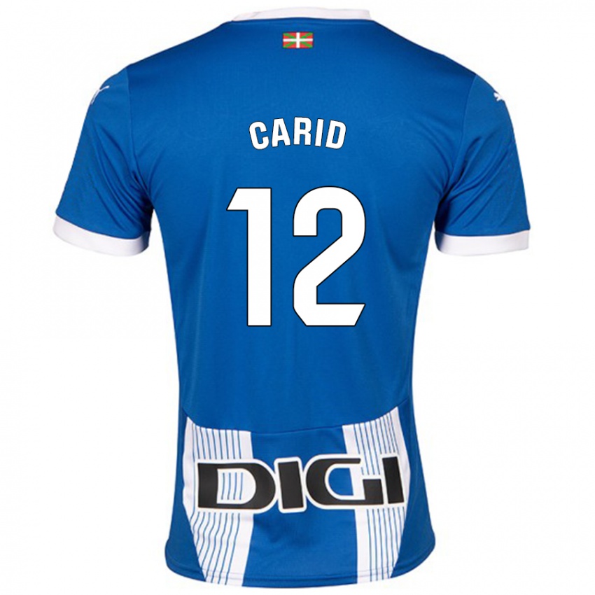 Kinder Andrea Carid #12 Blau Heimtrikot Trikot 2024/25 T-Shirt