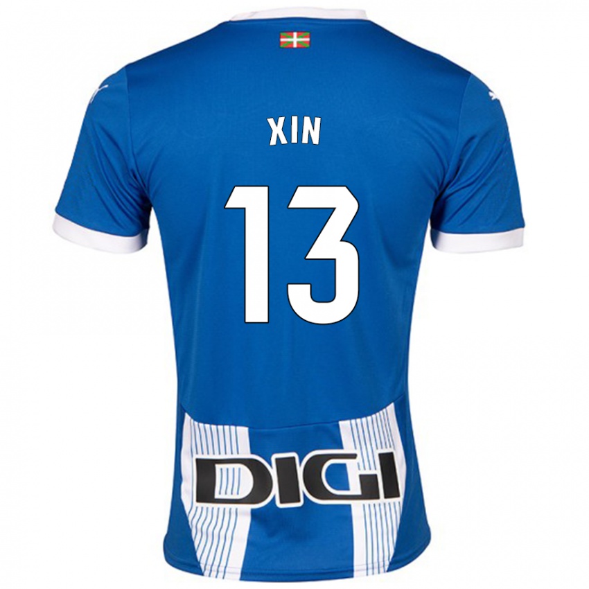 Kinder Jana Xin #13 Blau Heimtrikot Trikot 2024/25 T-Shirt