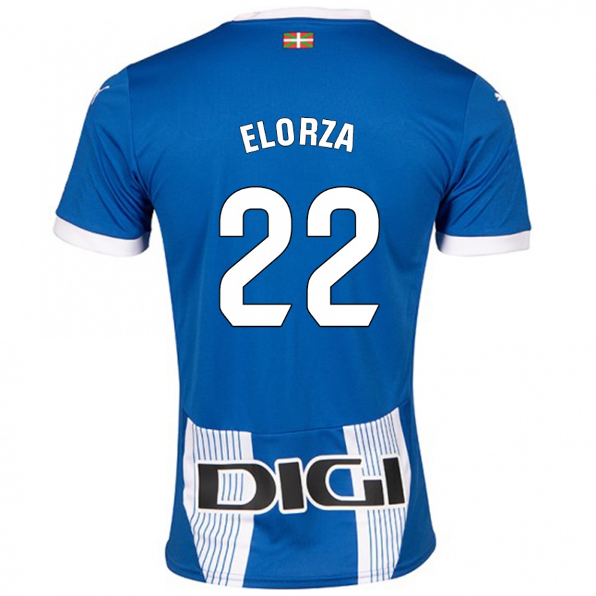 Kinder Sheila Elorza #22 Blau Heimtrikot Trikot 2024/25 T-Shirt