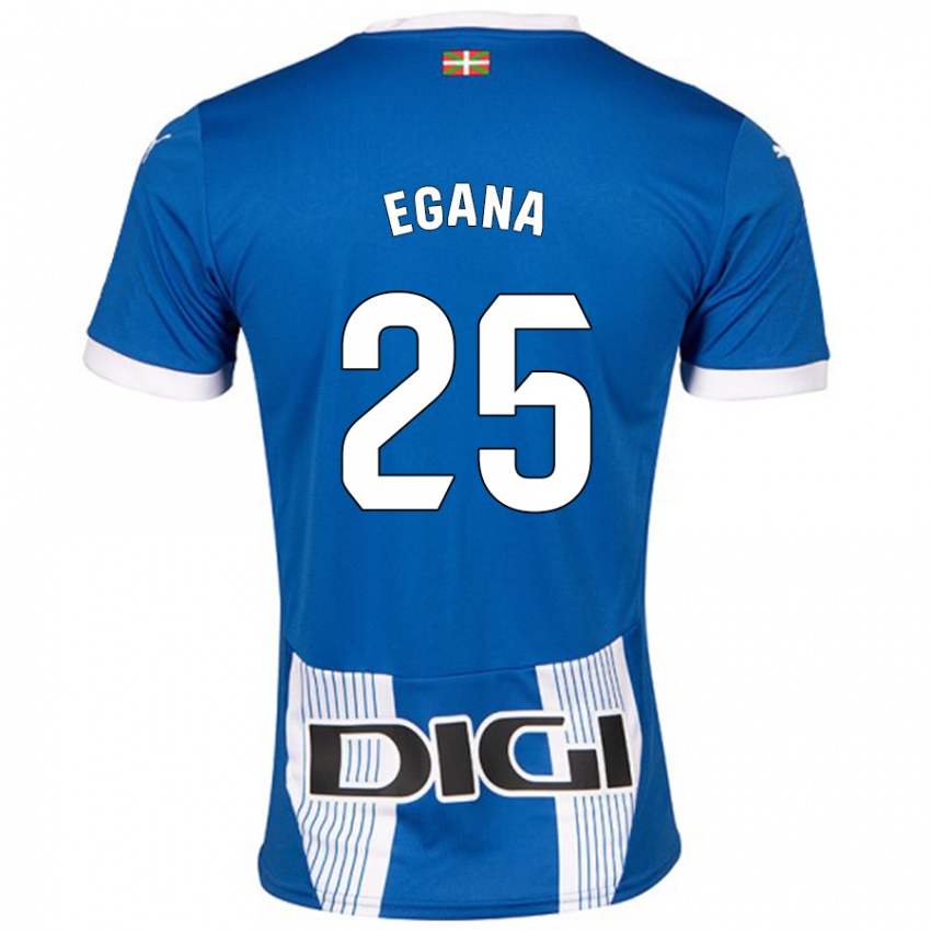 Kinder Eider Egaña #25 Blau Heimtrikot Trikot 2024/25 T-Shirt