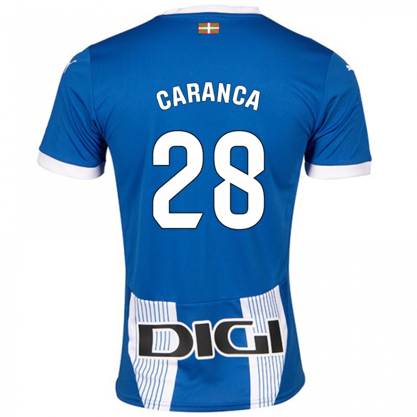 Kinder Sara Caranca #28 Blau Heimtrikot Trikot 2024/25 T-Shirt