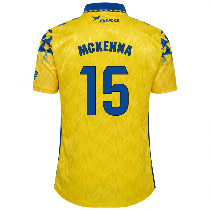 Kinder Scott Mckenna #15 Gelb Blau Heimtrikot Trikot 2024/25 T-Shirt