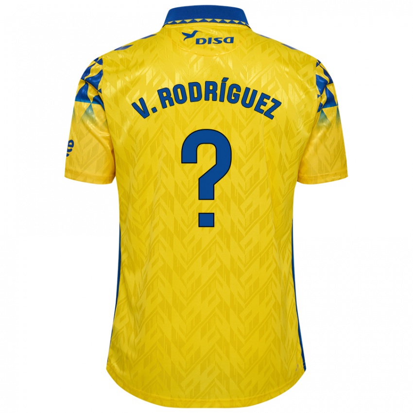 Kinder Carlos Vicente Rodríguez #0 Gelb Blau Heimtrikot Trikot 2024/25 T-Shirt