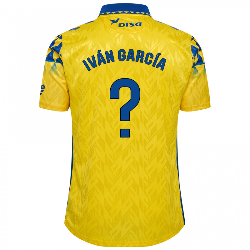 Kinder Iván García #0 Gelb Blau Heimtrikot Trikot 2024/25 T-Shirt