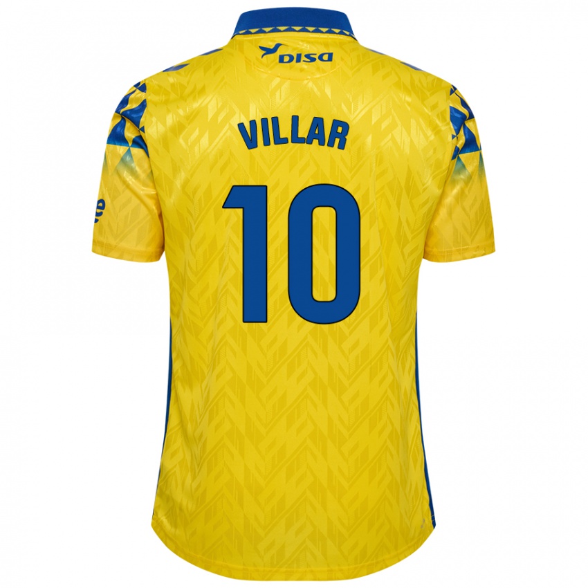 Kinder Andy Villar #10 Gelb Blau Heimtrikot Trikot 2024/25 T-Shirt