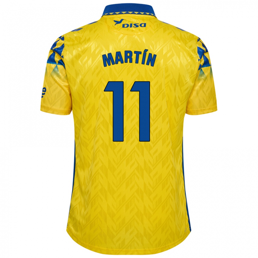 Kinder Diego Martín #11 Gelb Blau Heimtrikot Trikot 2024/25 T-Shirt