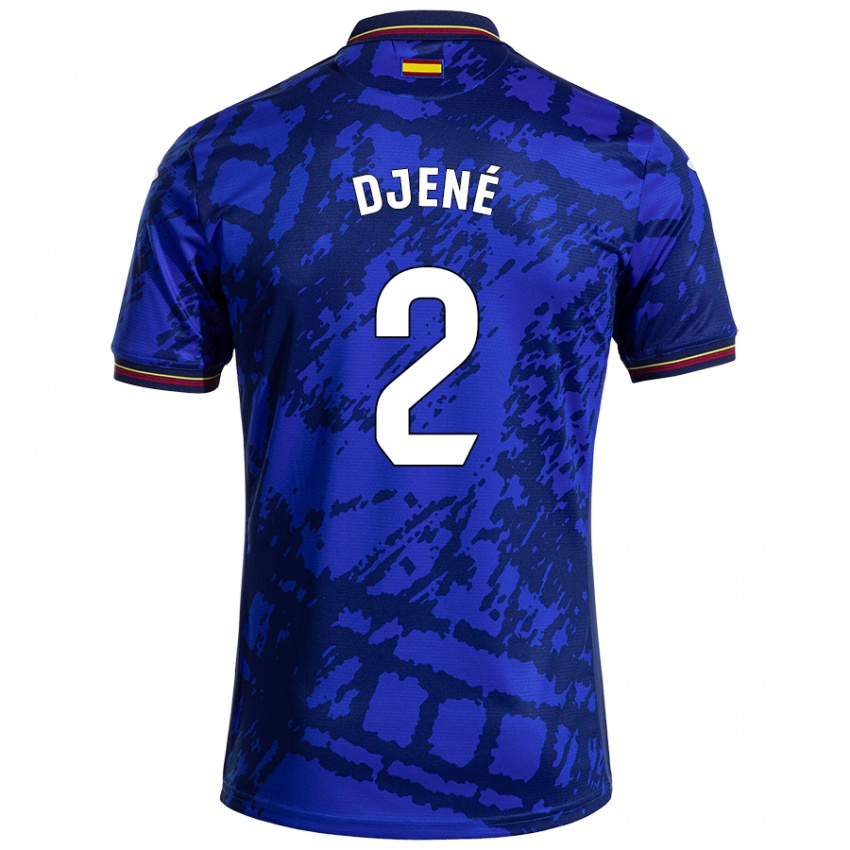 Kinder Djené #2 Dunkleres Blau Heimtrikot Trikot 2024/25 T-Shirt