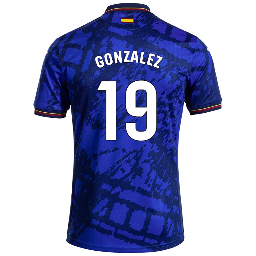 Kinder Peter Gonzalez #19 Dunkleres Blau Heimtrikot Trikot 2024/25 T-Shirt