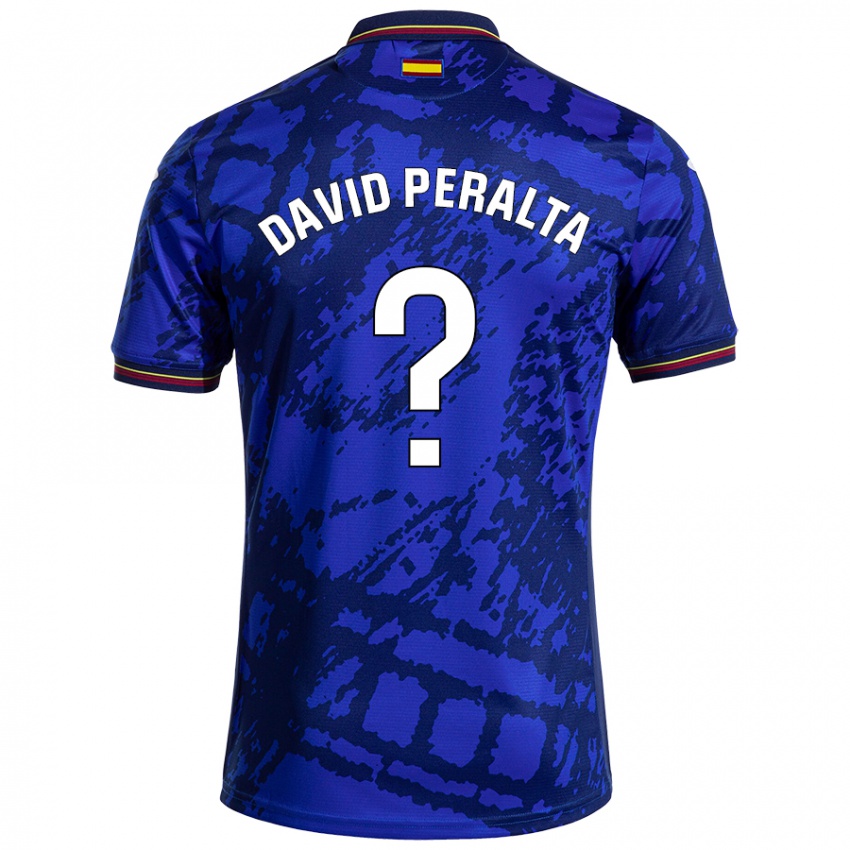 Kinder Juan David Peralta #0 Dunkleres Blau Heimtrikot Trikot 2024/25 T-Shirt